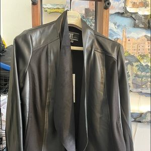 Faux leather jacket